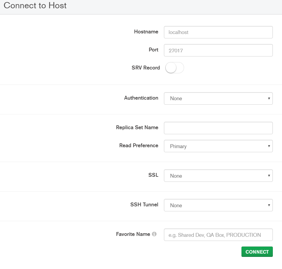 Mongodb compass