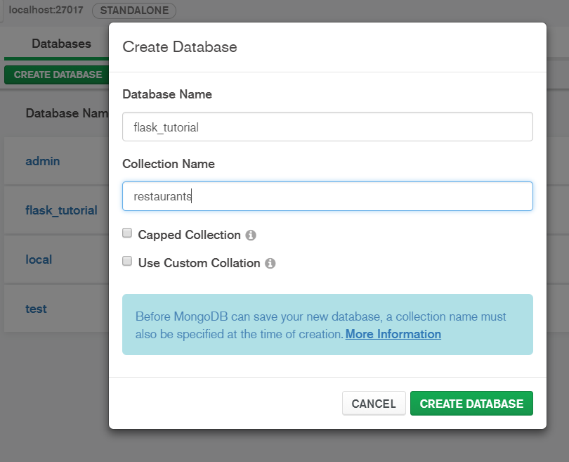 mongodb python example